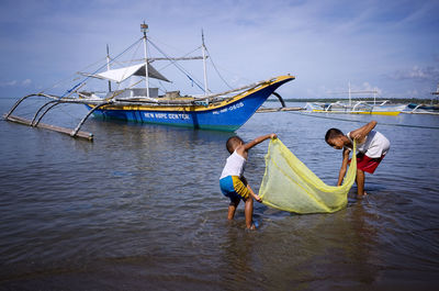 Boat in sea