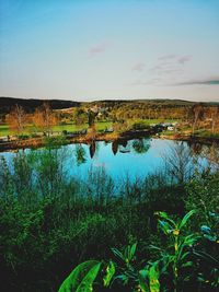 Scenic view of landscape against sky