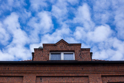 Low angle view of building against sky