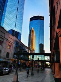 Modern buildings against sky