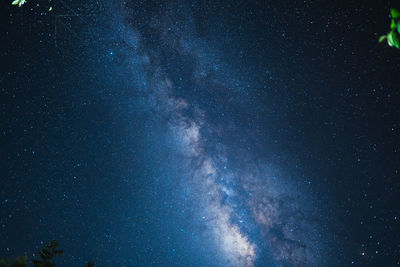 Low angle view of star field at night