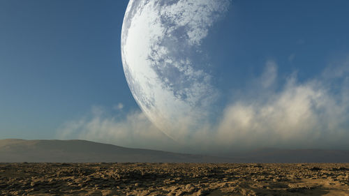 Panoramic view of landscape against sky