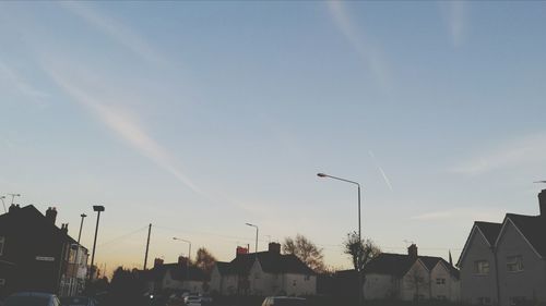 Low angle view of buildings against sky