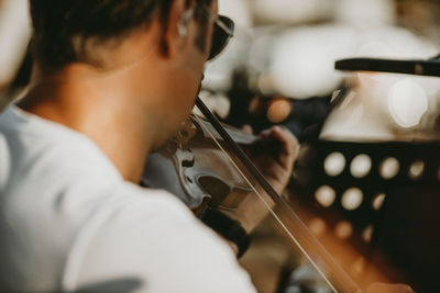 Man playing violin