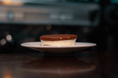 Close-up of cake on table