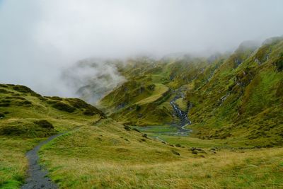 Scenic view of landscape against sky