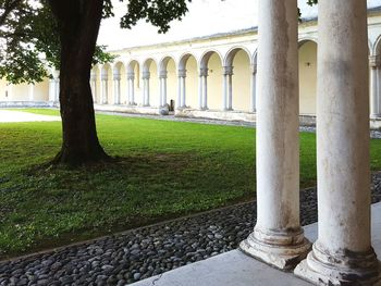 Low angle view of historical building