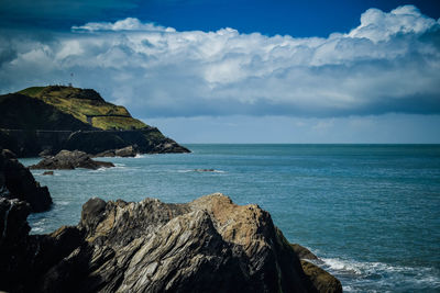 Scenic view of sea against sky