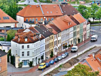 Urban street with old houses