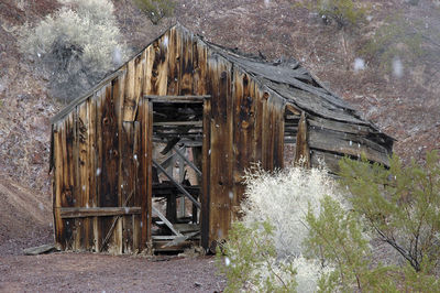 Old wooden wall