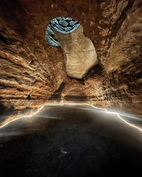 Rock formation in cave