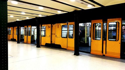 Train at railroad station