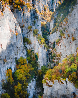 Scenic view of rocky mountains