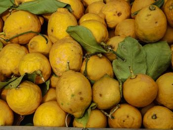 Full frame shot of fruits for sale at market stall