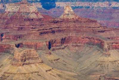 High angle view of rock formations