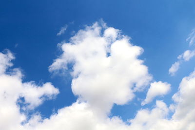 Low angle view of clouds in sky