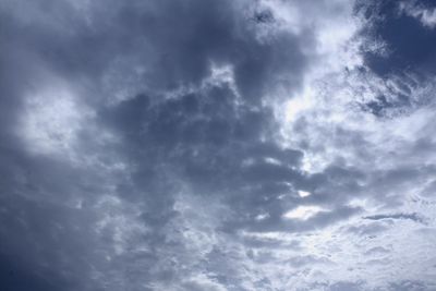 Low angle view of storm clouds in sky