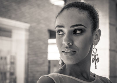 Portrait of smiling young woman