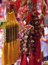 Close-up of fruits for sale at market stall