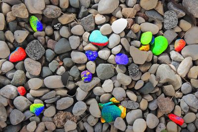 Full frame shot of pebbles