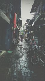 People standing on city street