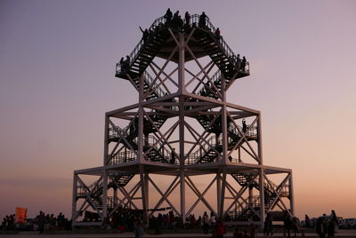 Viewing tower, white desert, rann of kutch. designed after a salt crystal