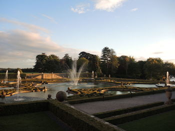 Fountain in garden