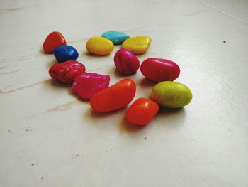 Close-up of candies on table