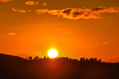 Scenic view of sunset sky