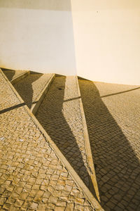 High angle view of shadows