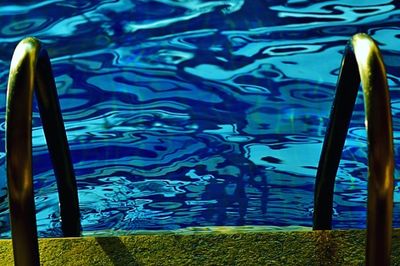 Reflection of trees in pond