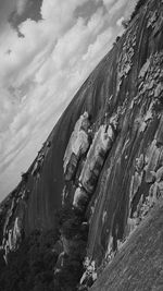 Scenic view of rock formations against sky