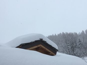 Snow covered mountain against sky