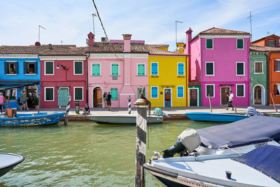 Boats in sea