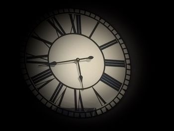 Low angle view of clock