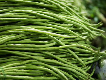 High angle view of vegetables in market