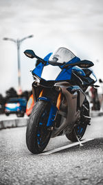 Motor scooter on street in city