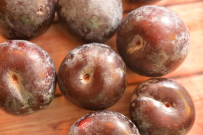 Close-up of fruits on table