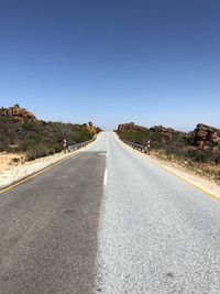 Empty road into the horizon