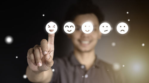 Portrait of smiling woman