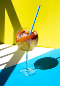 Close-up of drink on table