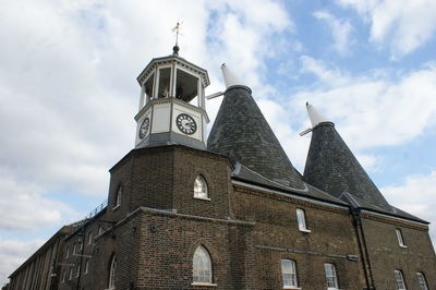 Low angle view of church against sky
