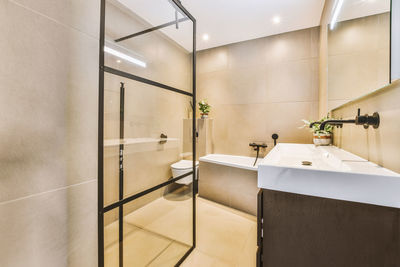 Interior of bathroom