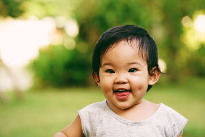 Portrait of smiling boy