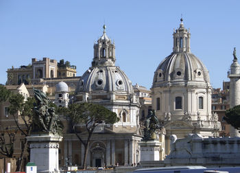 View of historic building against clear sky