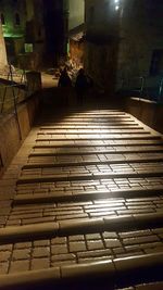 Staircase at night
