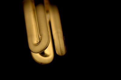 Close-up of illuminated energy efficient lightbulb