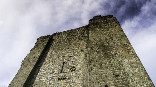 Low angle view of historical building against sky