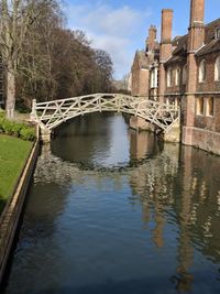 Bridge over river against sky