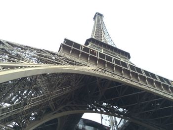 Low angle view of eiffel tower